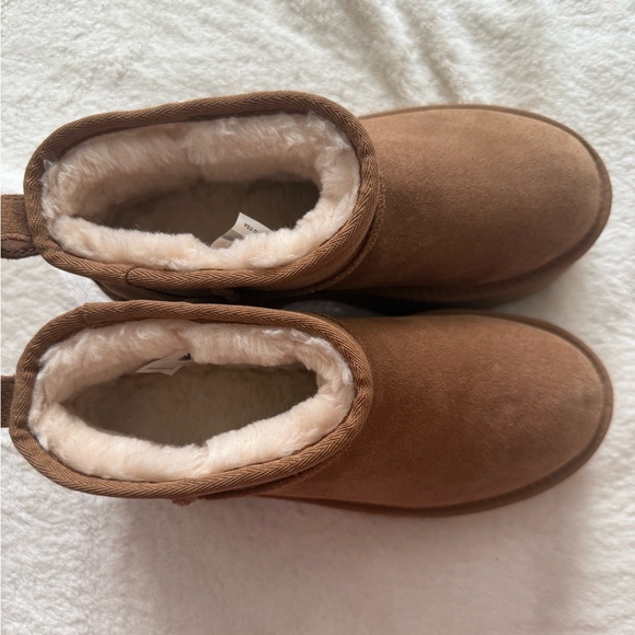 Uggs Brown Suede Platform Ankle Boots size 8 - Picture 5 of 8